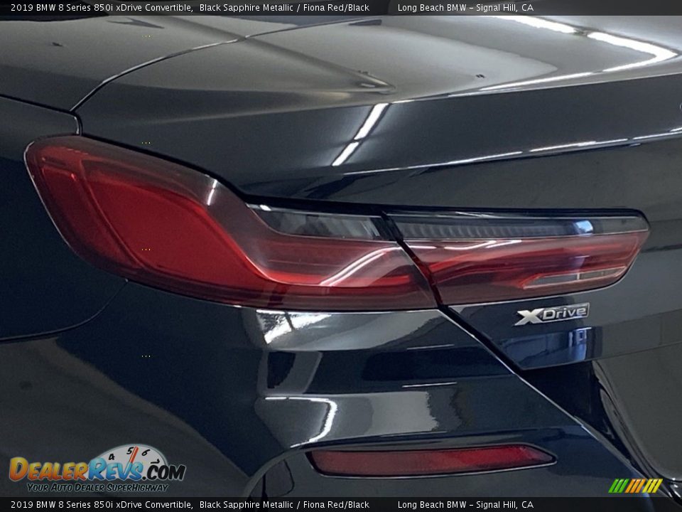 2019 BMW 8 Series 850i xDrive Convertible Black Sapphire Metallic / Fiona Red/Black Photo #8