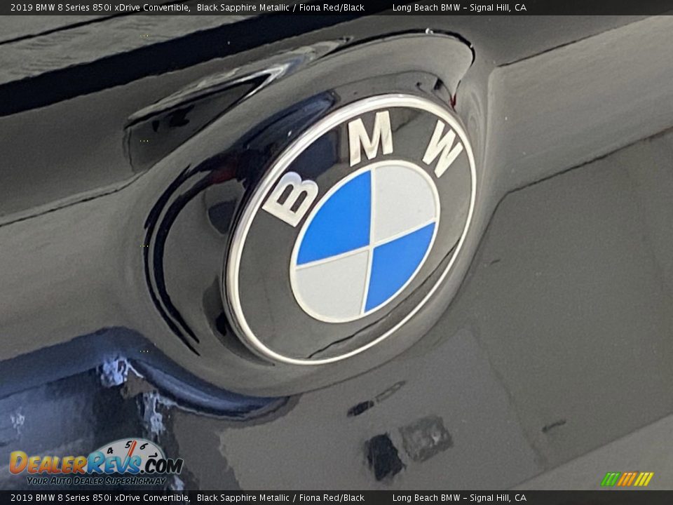 2019 BMW 8 Series 850i xDrive Convertible Black Sapphire Metallic / Fiona Red/Black Photo #9