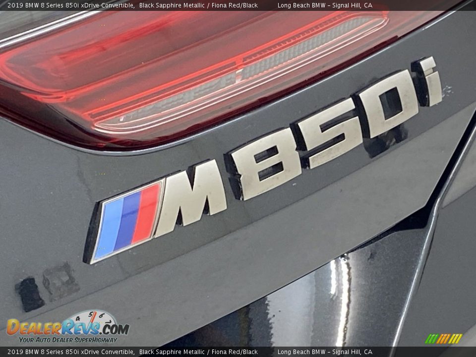 2019 BMW 8 Series 850i xDrive Convertible Black Sapphire Metallic / Fiona Red/Black Photo #10