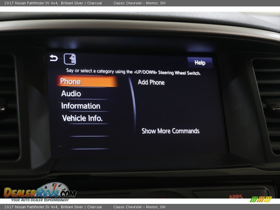 2017 Nissan Pathfinder SV 4x4 Brilliant Silver / Charcoal Photo #12