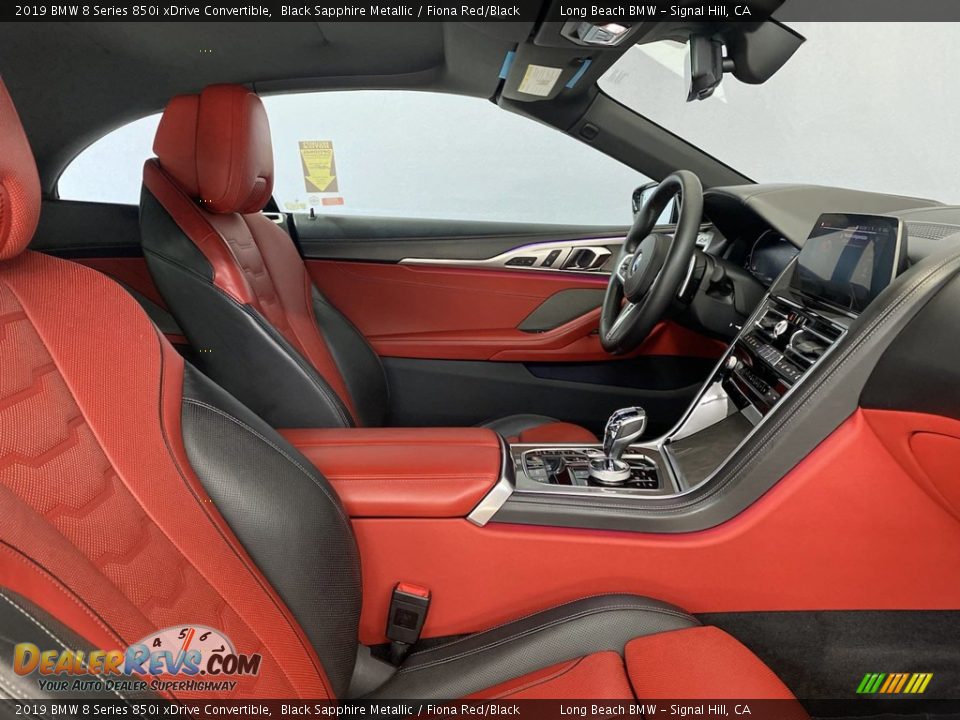 2019 BMW 8 Series 850i xDrive Convertible Black Sapphire Metallic / Fiona Red/Black Photo #32