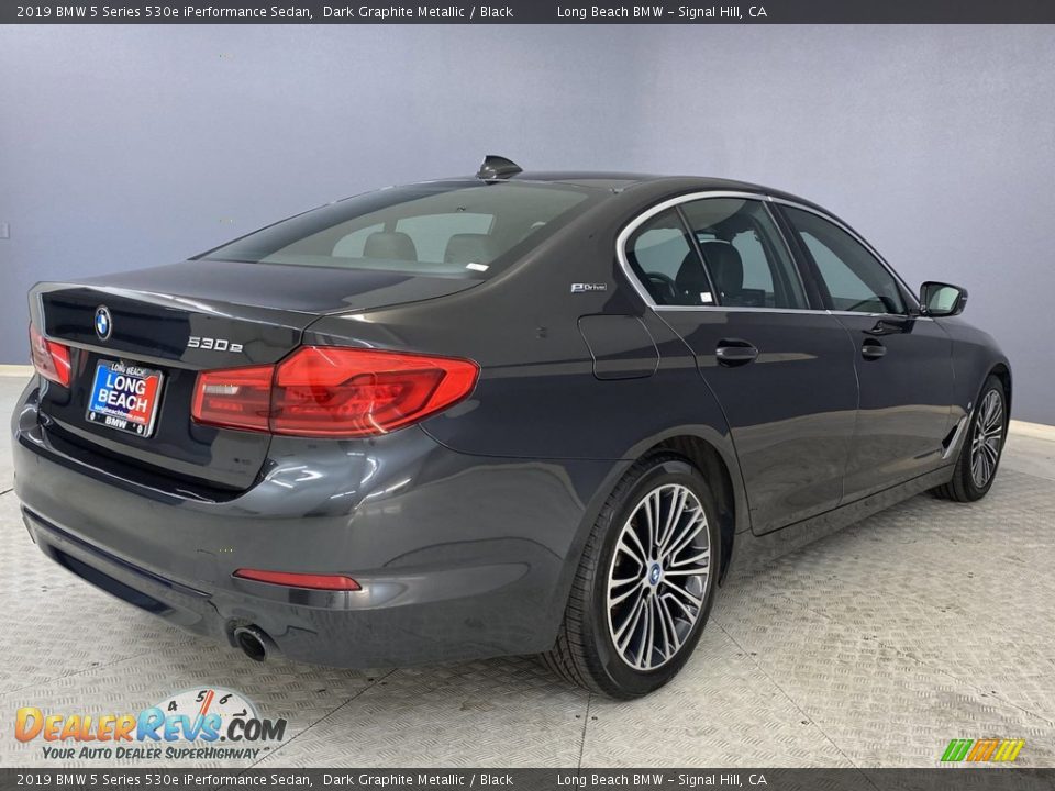 2019 BMW 5 Series 530e iPerformance Sedan Dark Graphite Metallic / Black Photo #5