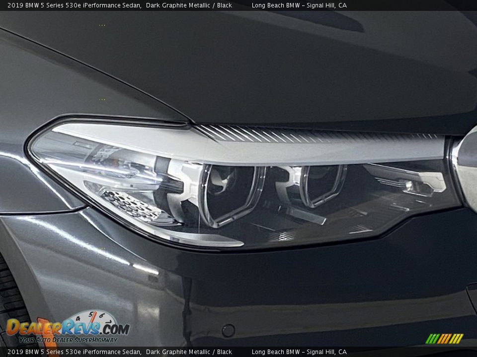 2019 BMW 5 Series 530e iPerformance Sedan Dark Graphite Metallic / Black Photo #6