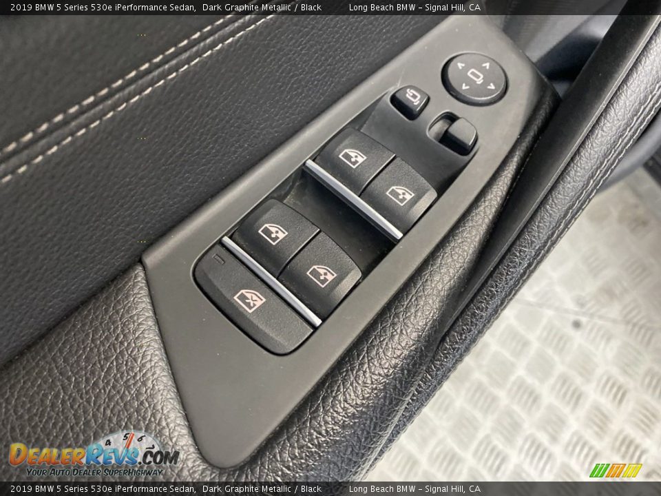 2019 BMW 5 Series 530e iPerformance Sedan Dark Graphite Metallic / Black Photo #13