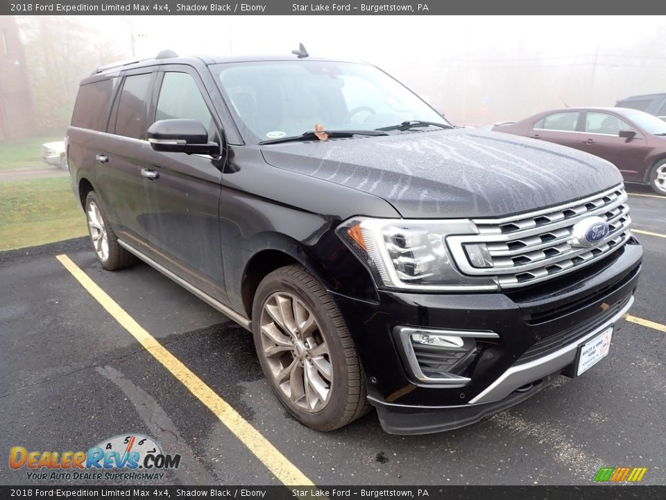 2018 Ford Expedition Limited Max 4x4 Shadow Black / Ebony Photo #3