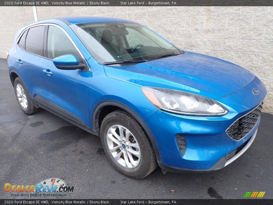 2020 Ford Escape SE 4WD Velocity Blue Metallic / Ebony Black Photo #3