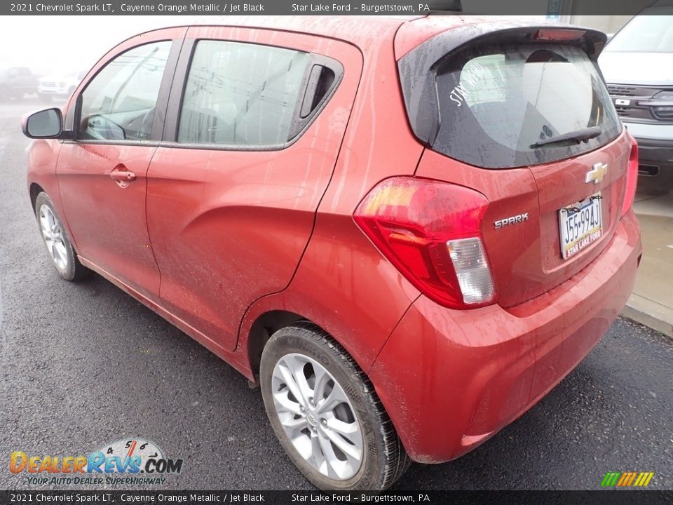 2021 Chevrolet Spark LT Cayenne Orange Metallic / Jet Black Photo #3