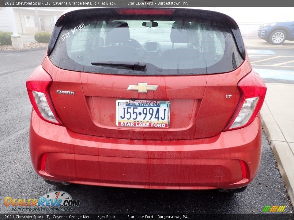 2021 Chevrolet Spark LT Cayenne Orange Metallic / Jet Black Photo #4