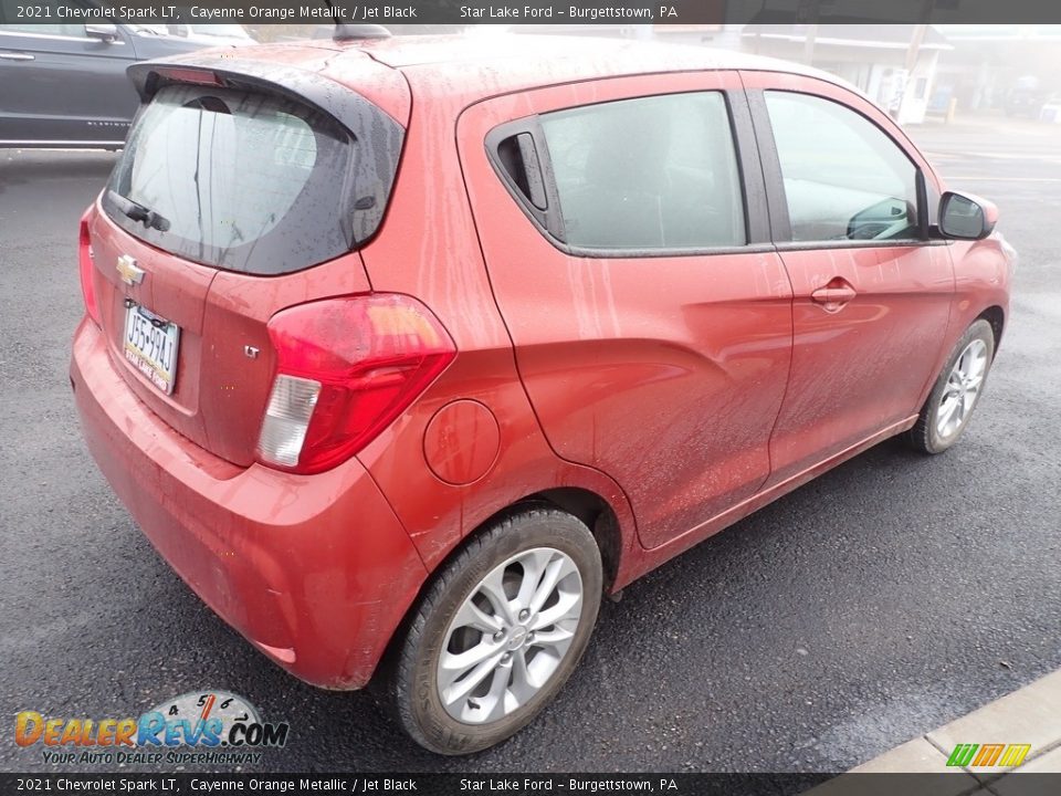 2021 Chevrolet Spark LT Cayenne Orange Metallic / Jet Black Photo #5