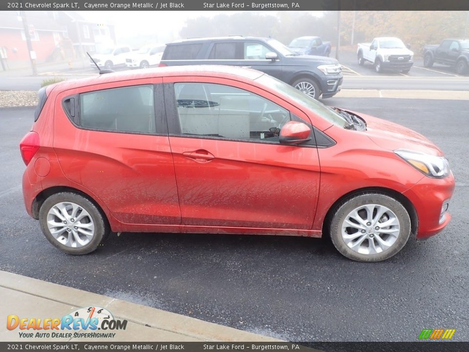 2021 Chevrolet Spark LT Cayenne Orange Metallic / Jet Black Photo #6