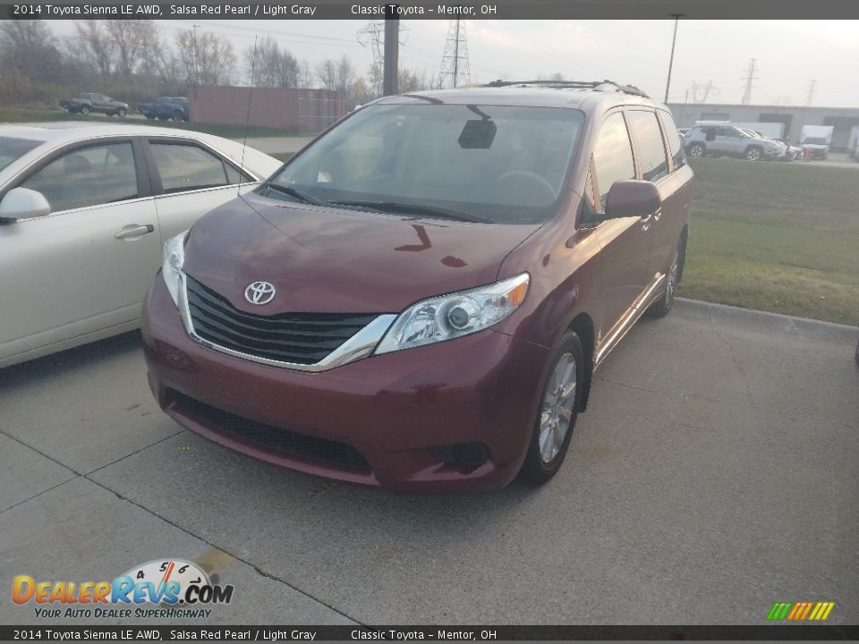 2014 Toyota Sienna LE AWD Salsa Red Pearl / Light Gray Photo #1