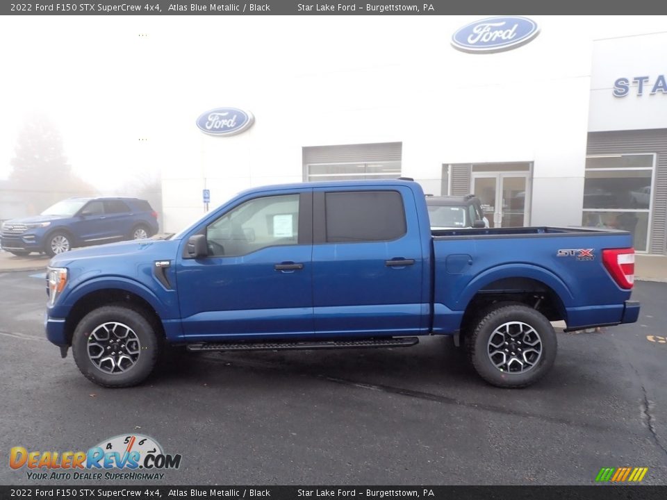 Atlas Blue Metallic 2022 Ford F150 STX SuperCrew 4x4 Photo #2