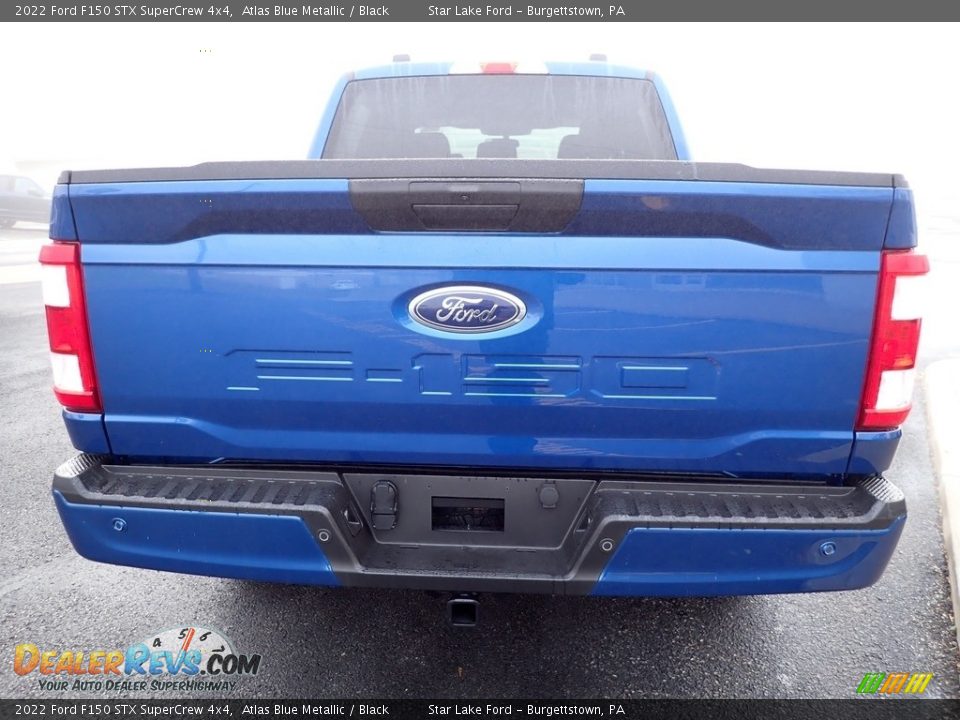 2022 Ford F150 STX SuperCrew 4x4 Atlas Blue Metallic / Black Photo #4