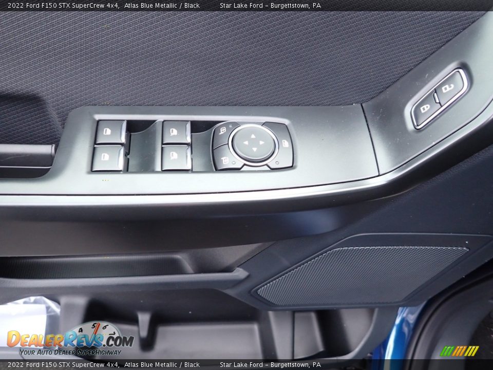 2022 Ford F150 STX SuperCrew 4x4 Atlas Blue Metallic / Black Photo #15