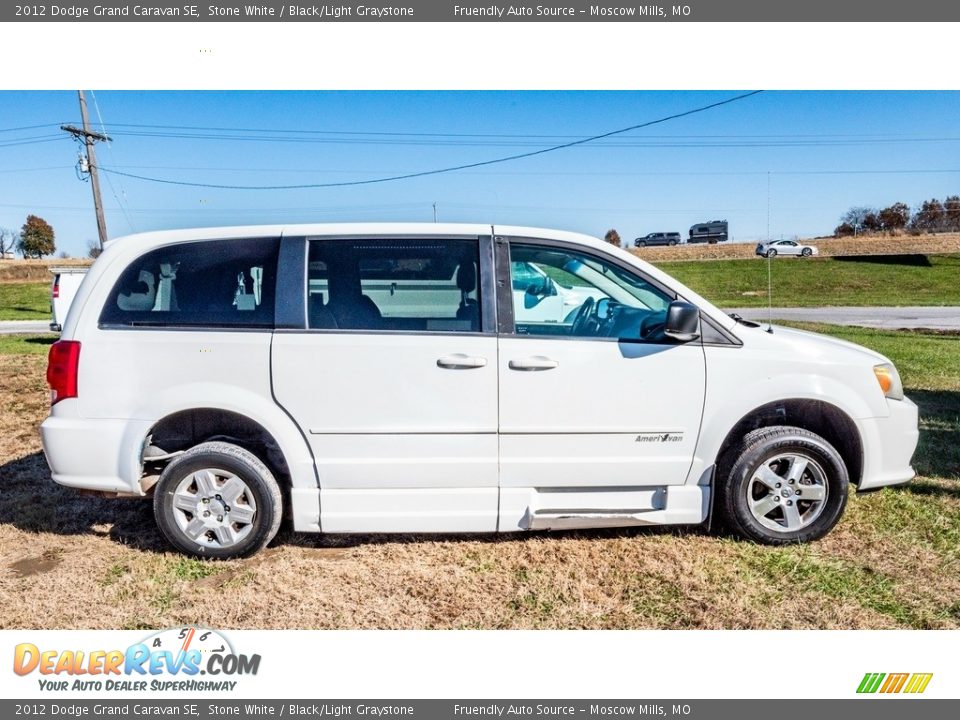 2012 Dodge Grand Caravan SE Stone White / Black/Light Graystone Photo #3