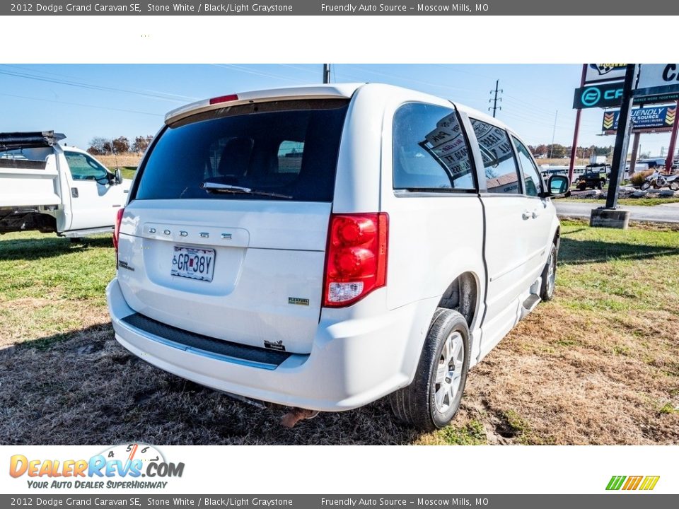 2012 Dodge Grand Caravan SE Stone White / Black/Light Graystone Photo #4