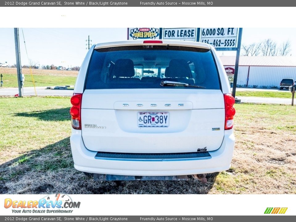 2012 Dodge Grand Caravan SE Stone White / Black/Light Graystone Photo #5