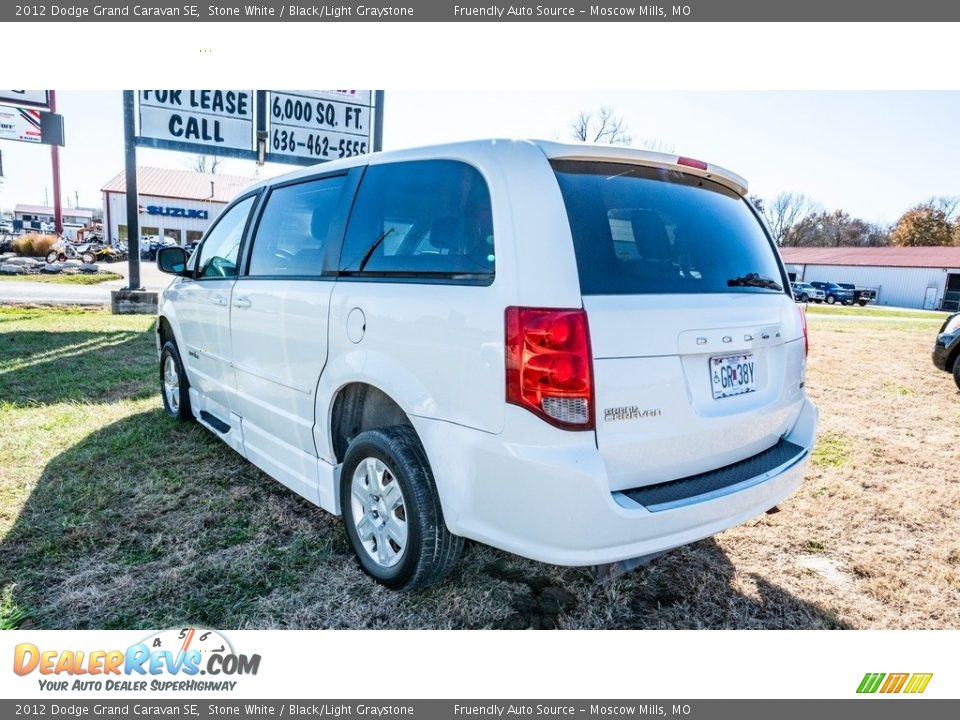 2012 Dodge Grand Caravan SE Stone White / Black/Light Graystone Photo #6