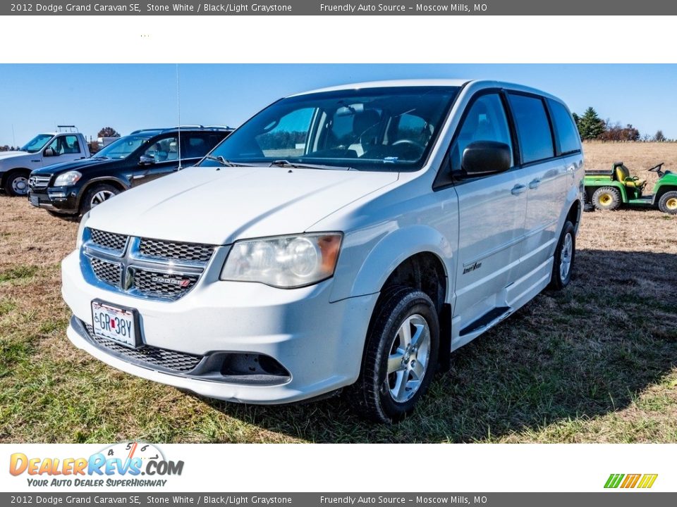 2012 Dodge Grand Caravan SE Stone White / Black/Light Graystone Photo #8