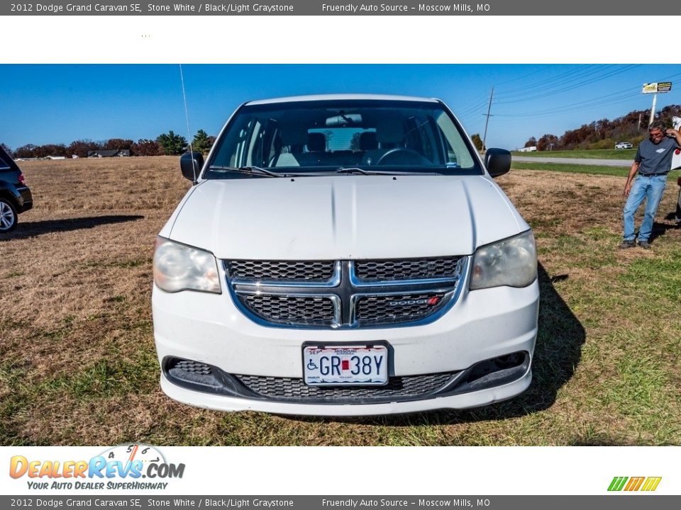 2012 Dodge Grand Caravan SE Stone White / Black/Light Graystone Photo #9