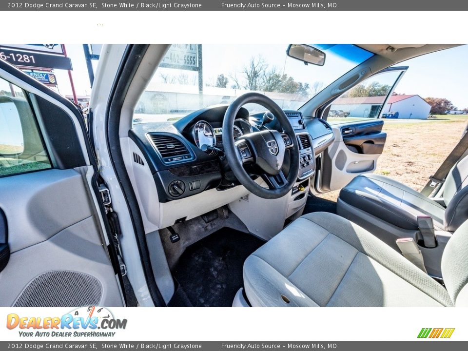 2012 Dodge Grand Caravan SE Stone White / Black/Light Graystone Photo #19