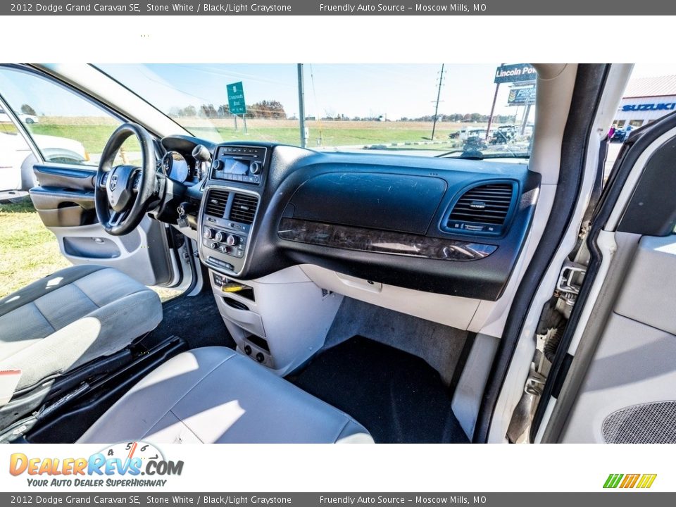 2012 Dodge Grand Caravan SE Stone White / Black/Light Graystone Photo #25