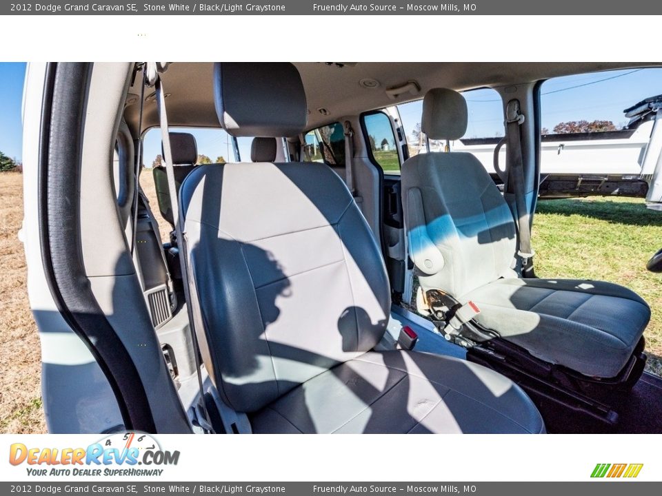 2012 Dodge Grand Caravan SE Stone White / Black/Light Graystone Photo #27