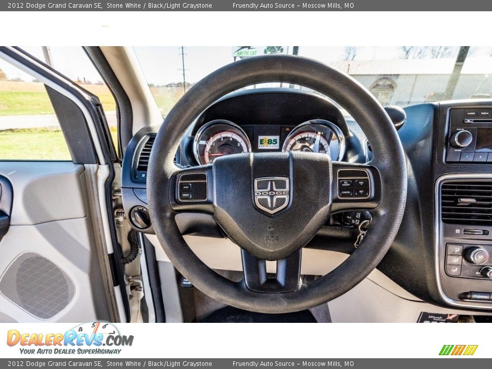 2012 Dodge Grand Caravan SE Stone White / Black/Light Graystone Photo #29