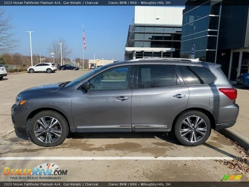 Gun Metallic 2020 Nissan Pathfinder Platinum 4x4 Photo #2