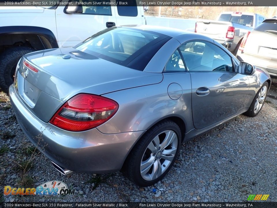 2009 Mercedes-Benz SLK 350 Roadster Palladium Silver Metallic / Black Photo #3