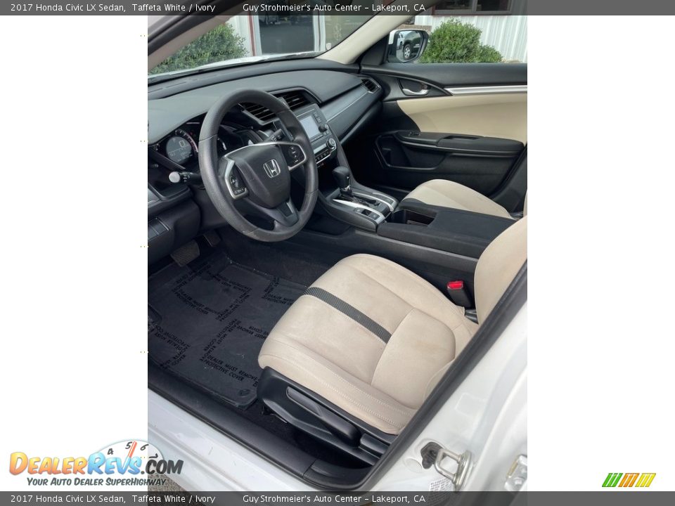 2017 Honda Civic LX Sedan Taffeta White / Ivory Photo #6