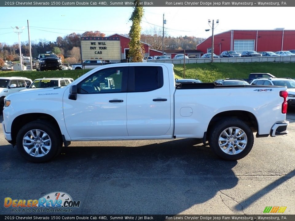 2019 Chevrolet Silverado 1500 Custom Double Cab 4WD Summit White / Jet Black Photo #2