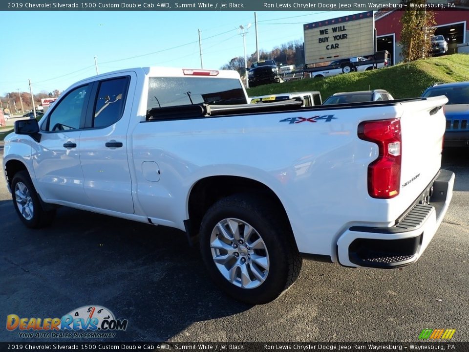 2019 Chevrolet Silverado 1500 Custom Double Cab 4WD Summit White / Jet Black Photo #3