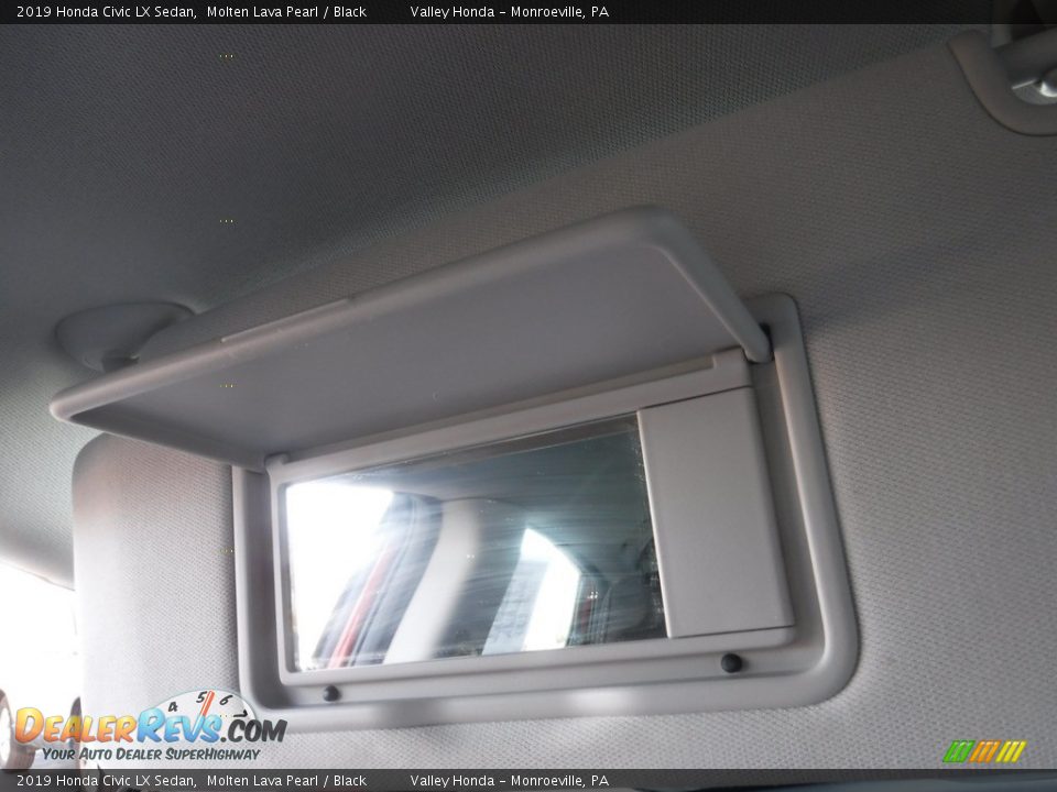 2019 Honda Civic LX Sedan Molten Lava Pearl / Black Photo #21