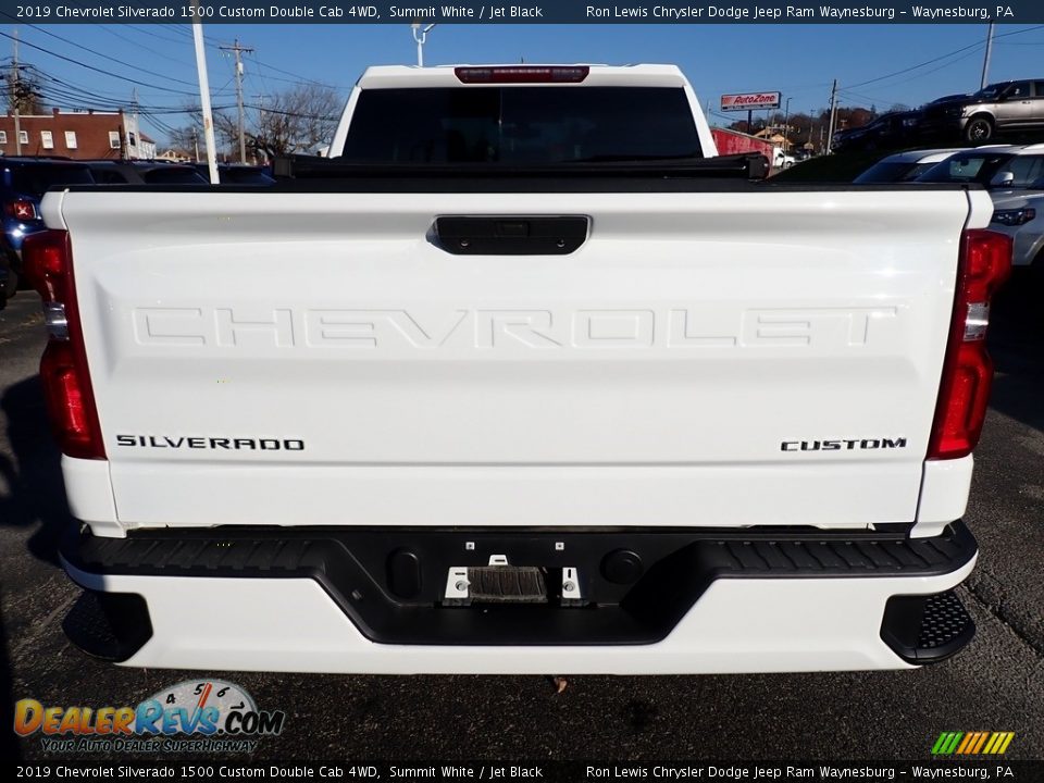 2019 Chevrolet Silverado 1500 Custom Double Cab 4WD Summit White / Jet Black Photo #4