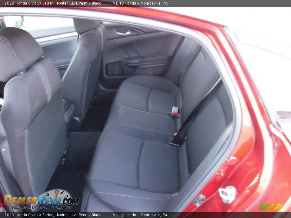 2019 Honda Civic LX Sedan Molten Lava Pearl / Black Photo #22