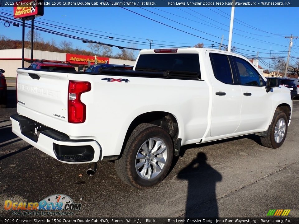 2019 Chevrolet Silverado 1500 Custom Double Cab 4WD Summit White / Jet Black Photo #5