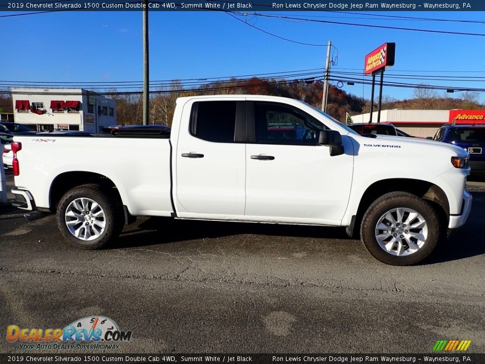 2019 Chevrolet Silverado 1500 Custom Double Cab 4WD Summit White / Jet Black Photo #6