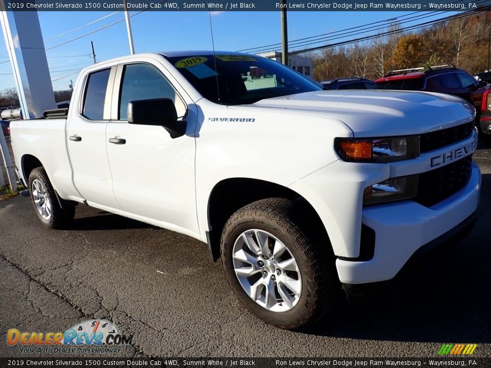 2019 Chevrolet Silverado 1500 Custom Double Cab 4WD Summit White / Jet Black Photo #7