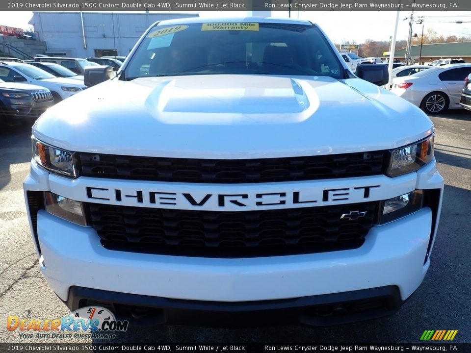 2019 Chevrolet Silverado 1500 Custom Double Cab 4WD Summit White / Jet Black Photo #8