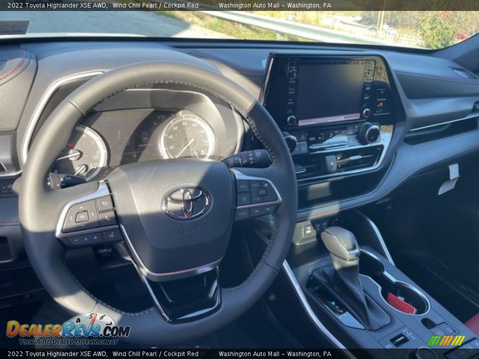 2022 Toyota Highlander XSE AWD Wind Chill Pearl / Cockpit Red Photo #3