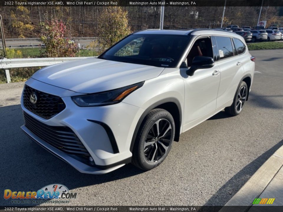 2022 Toyota Highlander XSE AWD Wind Chill Pearl / Cockpit Red Photo #7