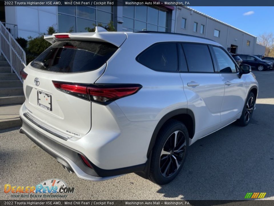 2022 Toyota Highlander XSE AWD Wind Chill Pearl / Cockpit Red Photo #8