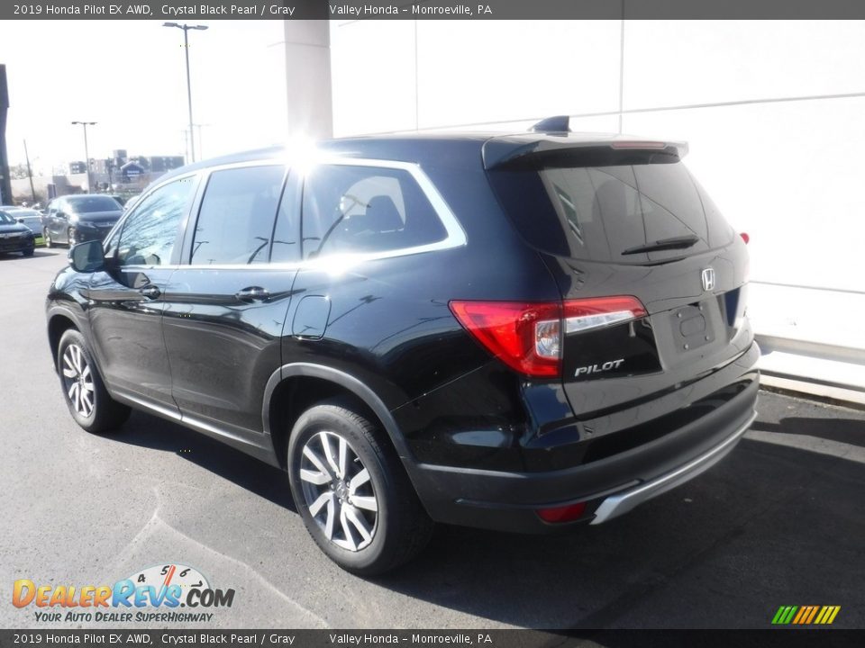 2019 Honda Pilot EX AWD Crystal Black Pearl / Gray Photo #9