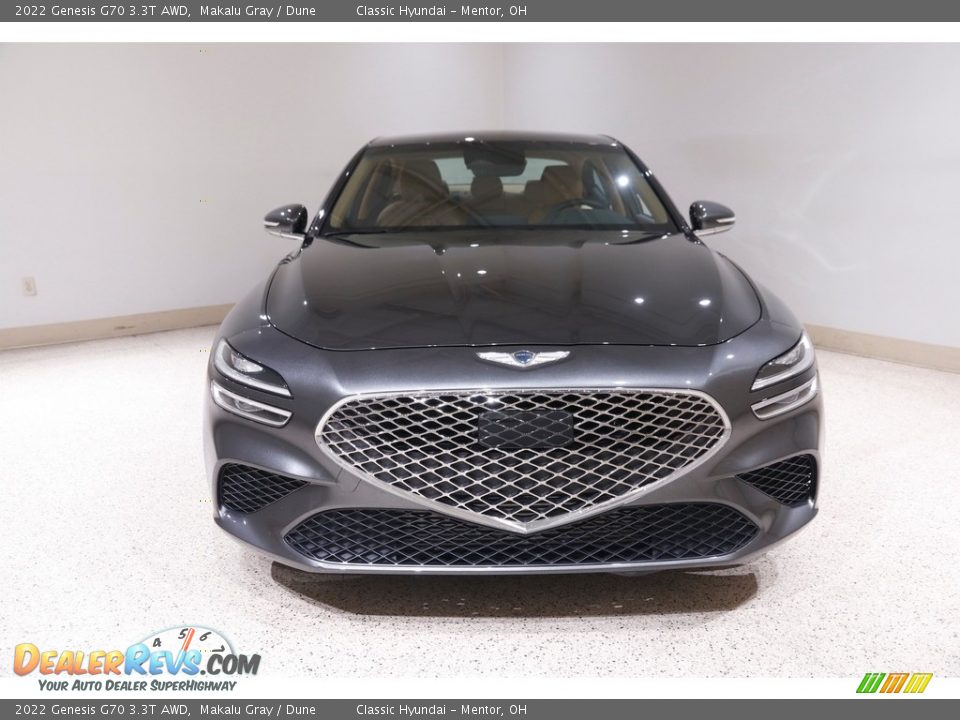 2022 Genesis G70 3.3T AWD Makalu Gray / Dune Photo #2