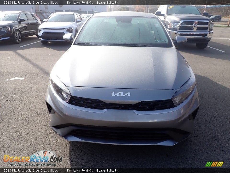 2023 Kia Forte LXS Steel Gray / Black Photo #3
