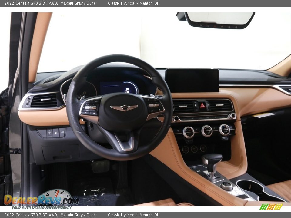 Dashboard of 2022 Genesis G70 3.3T AWD Photo #6