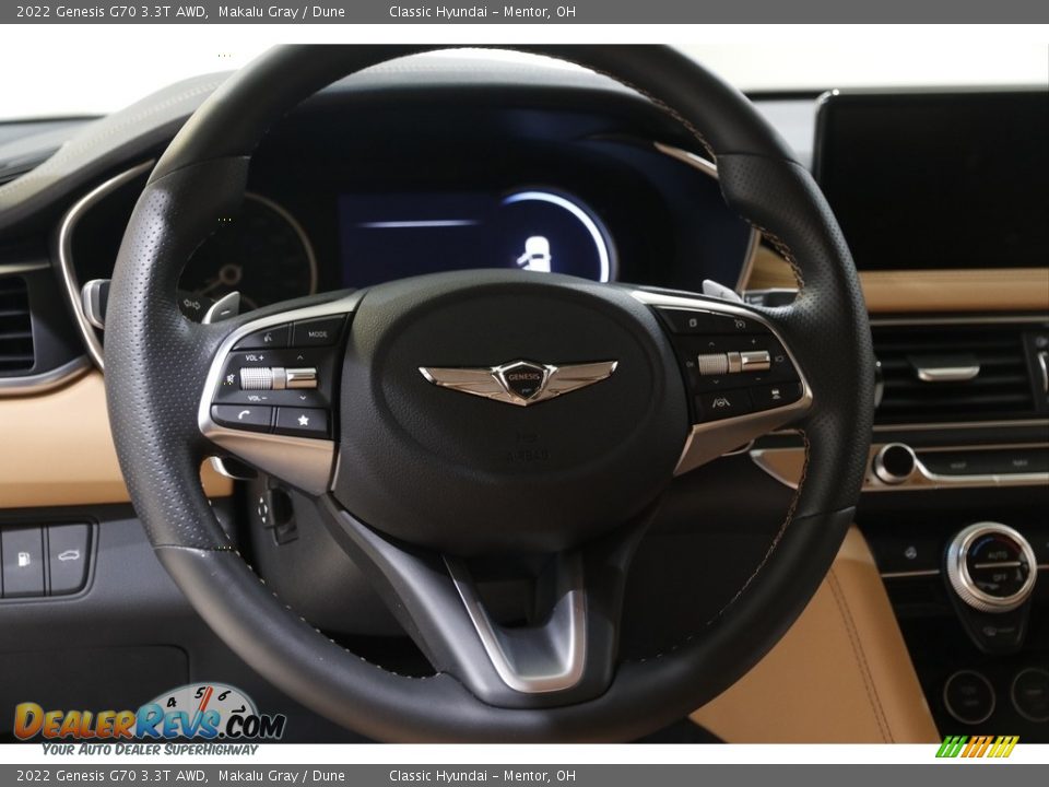 2022 Genesis G70 3.3T AWD Makalu Gray / Dune Photo #7