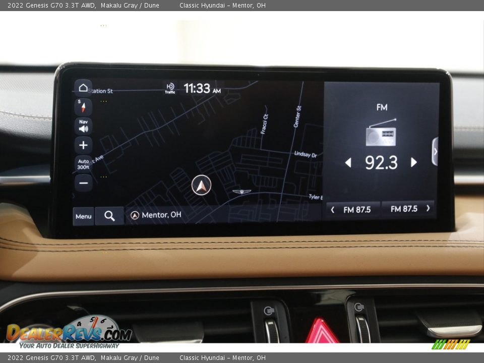 2022 Genesis G70 3.3T AWD Makalu Gray / Dune Photo #10