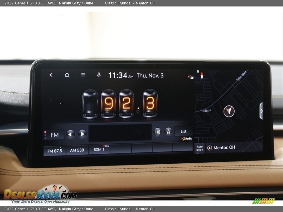 Controls of 2022 Genesis G70 3.3T AWD Photo #11